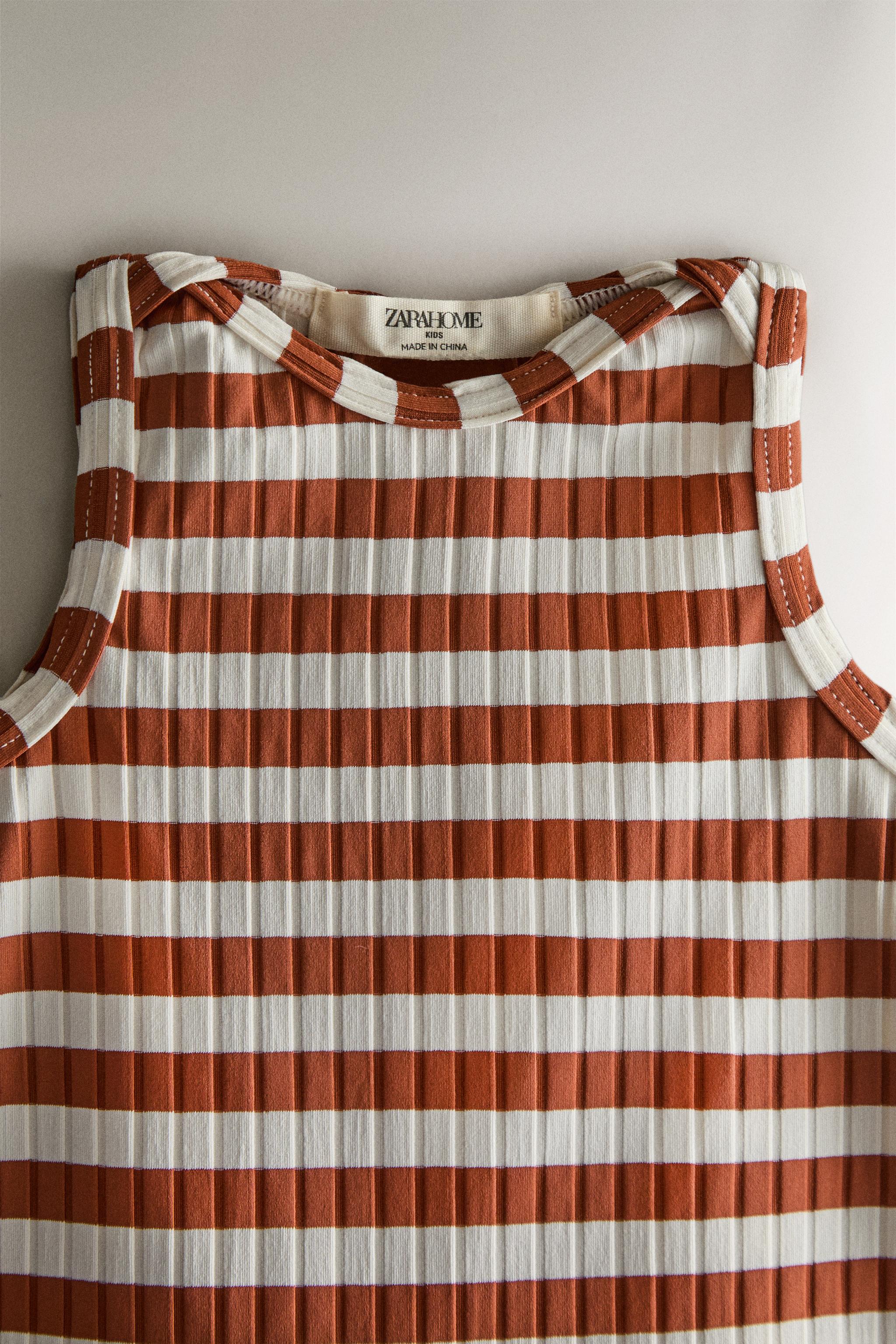 KIDS' STRIPED BEACH SWIMSUIT